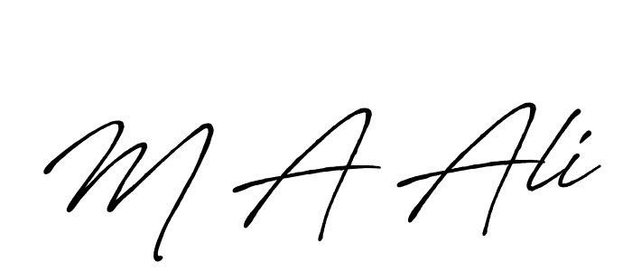 Here are the top 10 professional signature styles for the name M A Ali. These are the best autograph styles you can use for your name. M A Ali signature style 7 images and pictures png