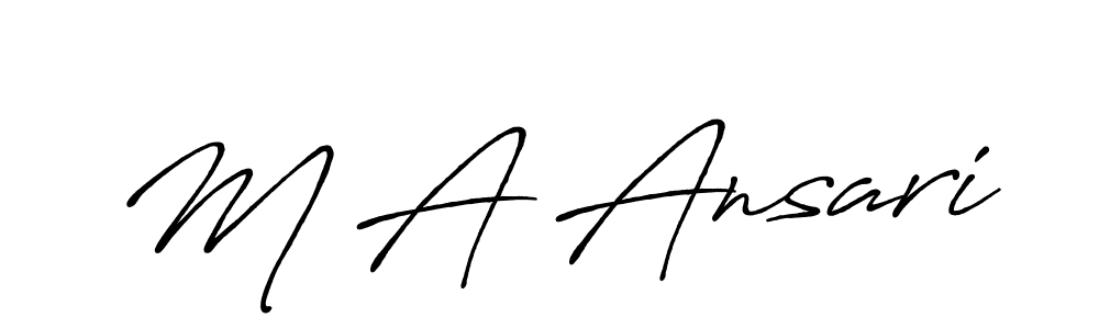 Make a short M A Ansari signature style. Manage your documents anywhere anytime using Antro_Vectra_Bolder. Create and add eSignatures, submit forms, share and send files easily. M A Ansari signature style 7 images and pictures png