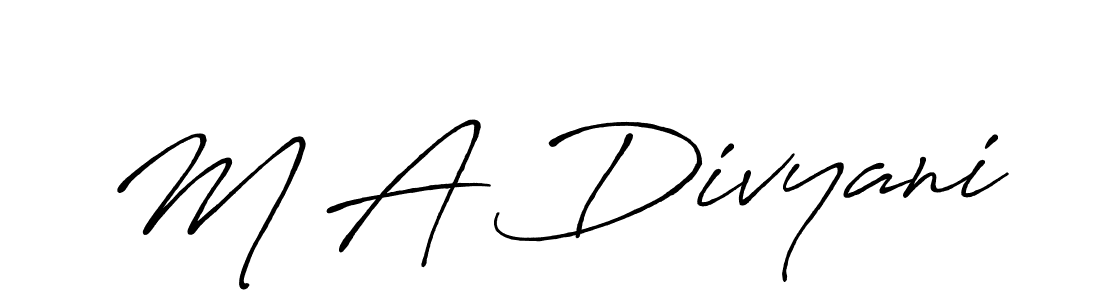 How to Draw M A Divyani signature style? Antro_Vectra_Bolder is a latest design signature styles for name M A Divyani. M A Divyani signature style 7 images and pictures png