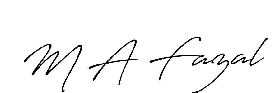 M A Fazal stylish signature style. Best Handwritten Sign (Antro_Vectra_Bolder) for my name. Handwritten Signature Collection Ideas for my name M A Fazal. M A Fazal signature style 7 images and pictures png