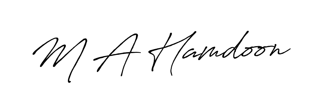 Once you've used our free online signature maker to create your best signature Antro_Vectra_Bolder style, it's time to enjoy all of the benefits that M A Hamdoon name signing documents. M A Hamdoon signature style 7 images and pictures png