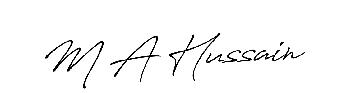 Here are the top 10 professional signature styles for the name M A Hussain. These are the best autograph styles you can use for your name. M A Hussain signature style 7 images and pictures png