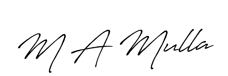 Once you've used our free online signature maker to create your best signature Antro_Vectra_Bolder style, it's time to enjoy all of the benefits that M A Mulla name signing documents. M A Mulla signature style 7 images and pictures png
