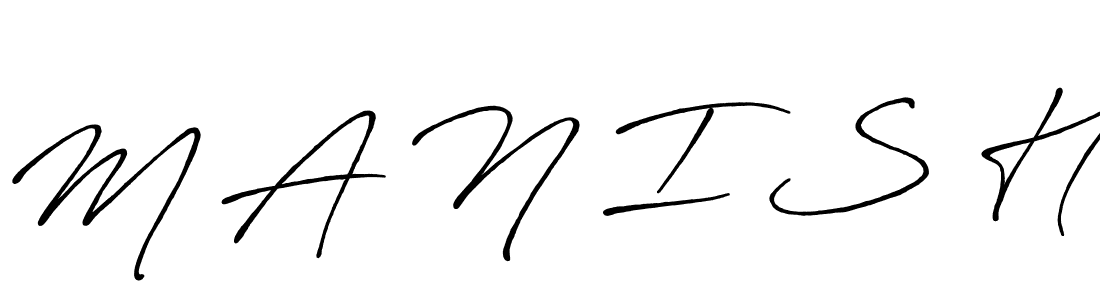 Similarly Antro_Vectra_Bolder is the best handwritten signature design. Signature creator online .You can use it as an online autograph creator for name M A N I S H. M A N I S H signature style 7 images and pictures png