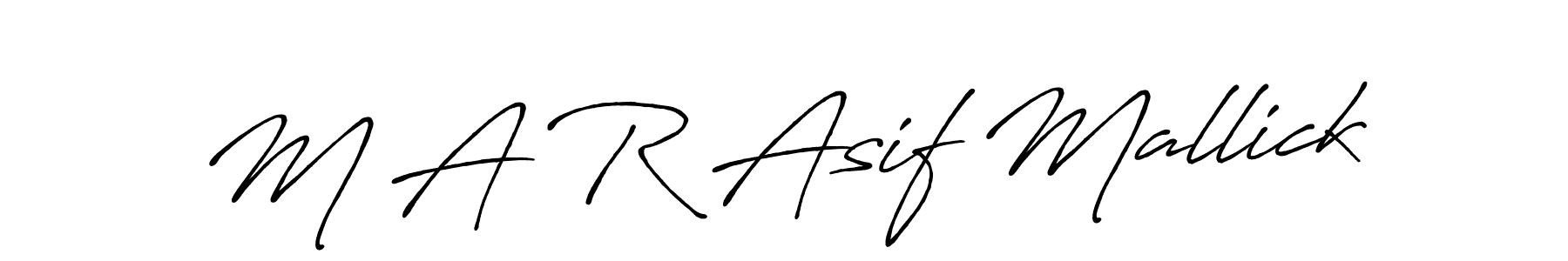 Also You can easily find your signature by using the search form. We will create M A R Asif Mallick name handwritten signature images for you free of cost using Antro_Vectra_Bolder sign style. M A R Asif Mallick signature style 7 images and pictures png