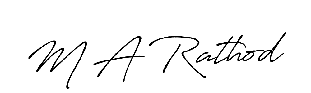 Make a beautiful signature design for name M A Rathod. Use this online signature maker to create a handwritten signature for free. M A Rathod signature style 7 images and pictures png