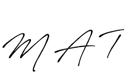 It looks lik you need a new signature style for name M A T. Design unique handwritten (Antro_Vectra_Bolder) signature with our free signature maker in just a few clicks. M A T signature style 7 images and pictures png