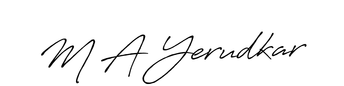 How to make M A Yerudkar signature? Antro_Vectra_Bolder is a professional autograph style. Create handwritten signature for M A Yerudkar name. M A Yerudkar signature style 7 images and pictures png