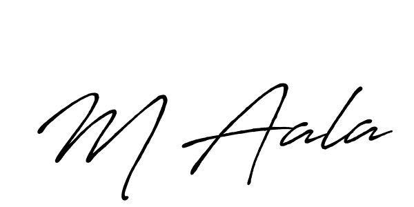 Antro_Vectra_Bolder is a professional signature style that is perfect for those who want to add a touch of class to their signature. It is also a great choice for those who want to make their signature more unique. Get M Aala name to fancy signature for free. M Aala signature style 7 images and pictures png
