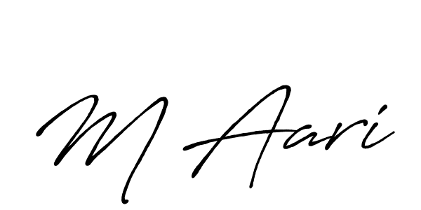 The best way (Antro_Vectra_Bolder) to make a short signature is to pick only two or three words in your name. The name M Aari include a total of six letters. For converting this name. M Aari signature style 7 images and pictures png