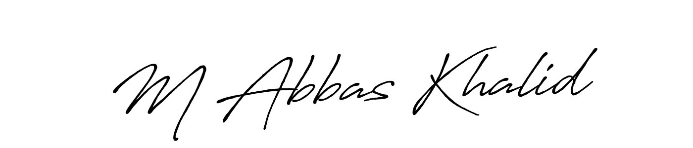 Make a short M Abbas Khalid signature style. Manage your documents anywhere anytime using Antro_Vectra_Bolder. Create and add eSignatures, submit forms, share and send files easily. M Abbas Khalid signature style 7 images and pictures png