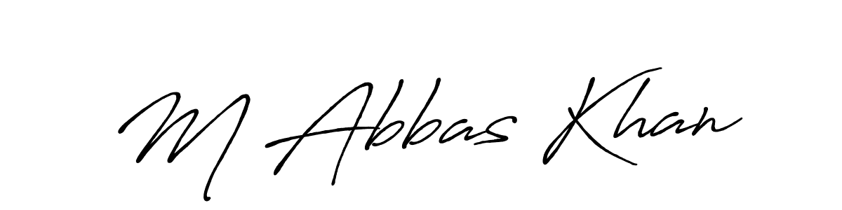 Once you've used our free online signature maker to create your best signature Antro_Vectra_Bolder style, it's time to enjoy all of the benefits that M Abbas Khan name signing documents. M Abbas Khan signature style 7 images and pictures png