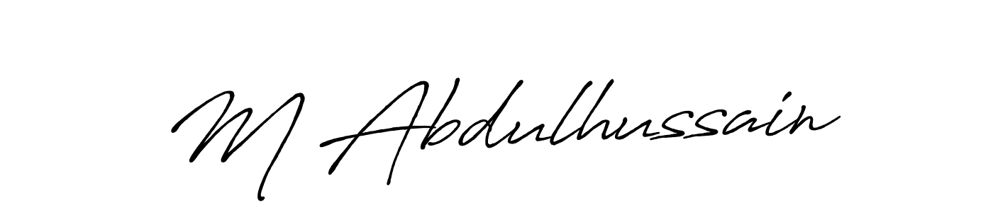 This is the best signature style for the M Abdulhussain name. Also you like these signature font (Antro_Vectra_Bolder). Mix name signature. M Abdulhussain signature style 7 images and pictures png