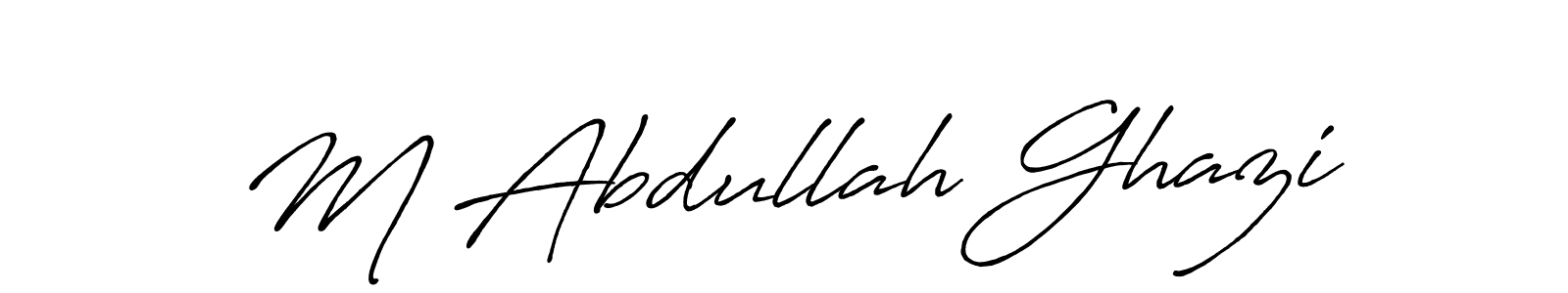Also we have M Abdullah Ghazi name is the best signature style. Create professional handwritten signature collection using Antro_Vectra_Bolder autograph style. M Abdullah Ghazi signature style 7 images and pictures png