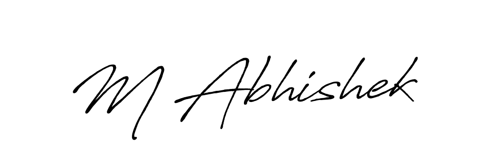 Here are the top 10 professional signature styles for the name M Abhishek. These are the best autograph styles you can use for your name. M Abhishek signature style 7 images and pictures png
