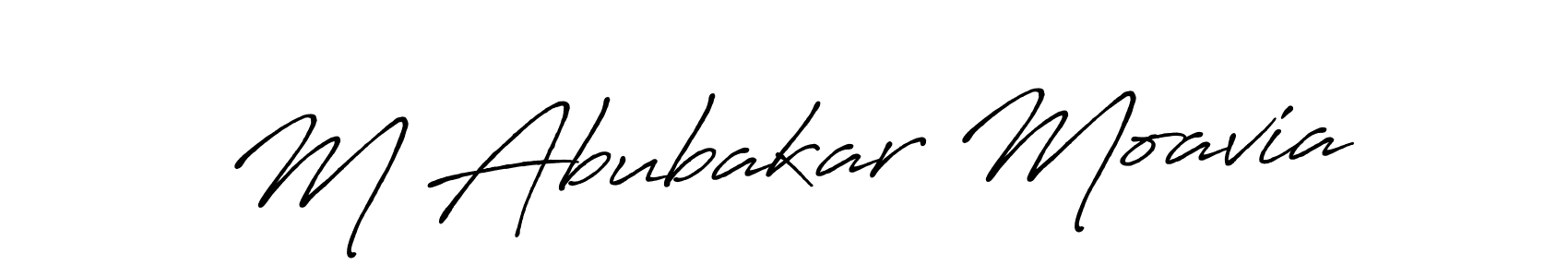 Make a beautiful signature design for name M Abubakar Moavia. Use this online signature maker to create a handwritten signature for free. M Abubakar Moavia signature style 7 images and pictures png
