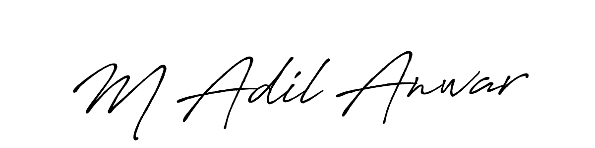 Make a beautiful signature design for name M Adil Anwar. Use this online signature maker to create a handwritten signature for free. M Adil Anwar signature style 7 images and pictures png