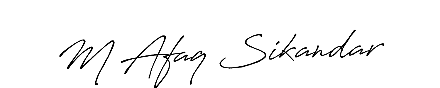 It looks lik you need a new signature style for name M Afaq Sikandar. Design unique handwritten (Antro_Vectra_Bolder) signature with our free signature maker in just a few clicks. M Afaq Sikandar signature style 7 images and pictures png