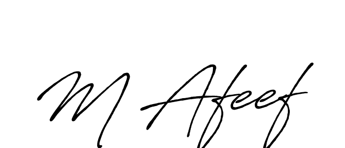 if you are searching for the best signature style for your name M Afeef. so please give up your signature search. here we have designed multiple signature styles  using Antro_Vectra_Bolder. M Afeef signature style 7 images and pictures png