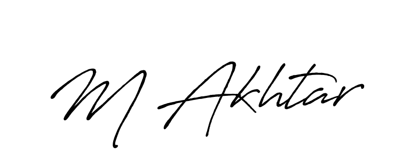 It looks lik you need a new signature style for name M Akhtar. Design unique handwritten (Antro_Vectra_Bolder) signature with our free signature maker in just a few clicks. M Akhtar signature style 7 images and pictures png