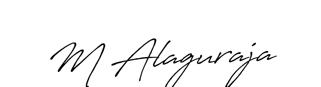 Similarly Antro_Vectra_Bolder is the best handwritten signature design. Signature creator online .You can use it as an online autograph creator for name M Alaguraja. M Alaguraja signature style 7 images and pictures png