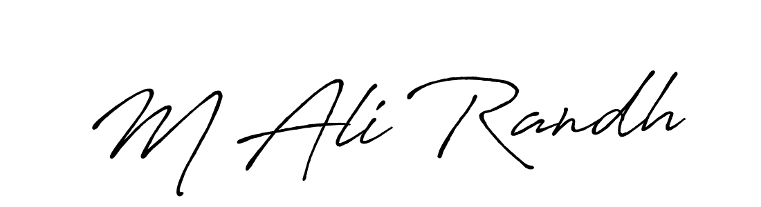 Make a short M Ali Randh signature style. Manage your documents anywhere anytime using Antro_Vectra_Bolder. Create and add eSignatures, submit forms, share and send files easily. M Ali Randh signature style 7 images and pictures png