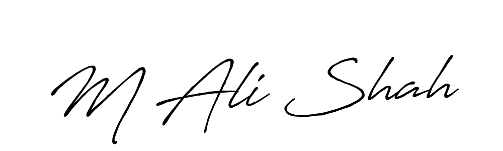 You should practise on your own different ways (Antro_Vectra_Bolder) to write your name (M Ali Shah) in signature. don't let someone else do it for you. M Ali Shah signature style 7 images and pictures png