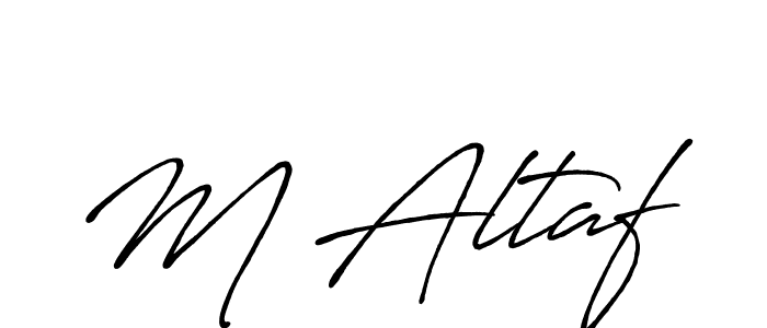 You should practise on your own different ways (Antro_Vectra_Bolder) to write your name (M Altaf) in signature. don't let someone else do it for you. M Altaf signature style 7 images and pictures png