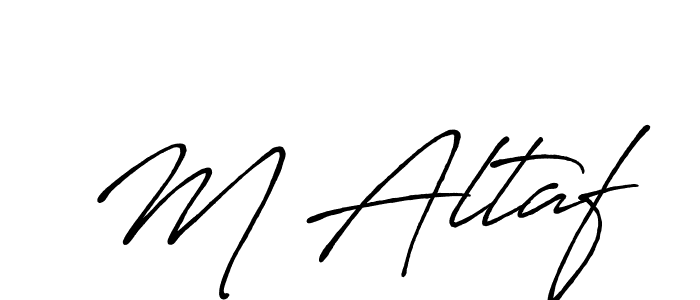 You should practise on your own different ways (Antro_Vectra_Bolder) to write your name (M Altaf) in signature. don't let someone else do it for you. M Altaf signature style 7 images and pictures png