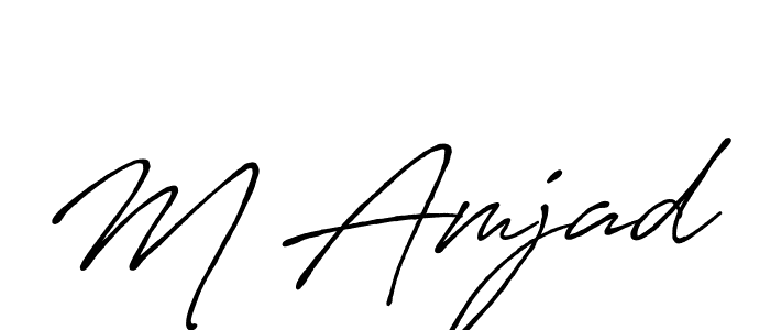 Once you've used our free online signature maker to create your best signature Antro_Vectra_Bolder style, it's time to enjoy all of the benefits that M Amjad name signing documents. M Amjad signature style 7 images and pictures png