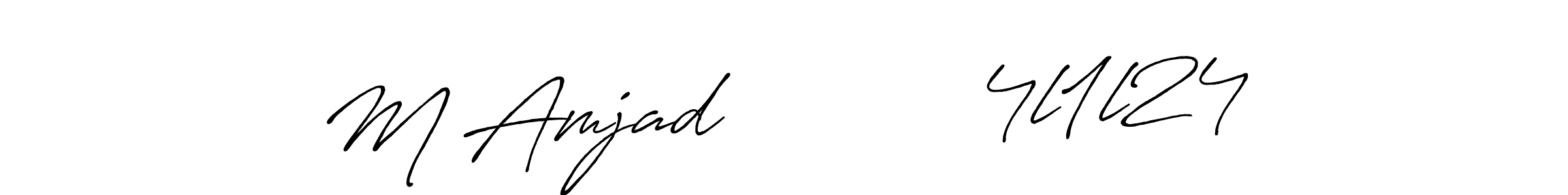 This is the best signature style for the M Amjad           4l1l24 name. Also you like these signature font (Antro_Vectra_Bolder). Mix name signature. M Amjad           4l1l24 signature style 7 images and pictures png