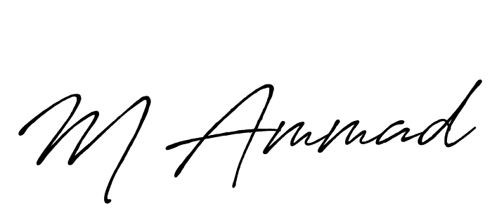 You should practise on your own different ways (Antro_Vectra_Bolder) to write your name (M Ammad) in signature. don't let someone else do it for you. M Ammad signature style 7 images and pictures png