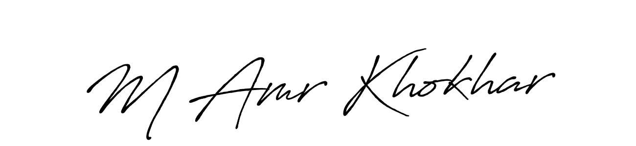 Check out images of Autograph of M Amr Khokhar name. Actor M Amr Khokhar Signature Style. Antro_Vectra_Bolder is a professional sign style online. M Amr Khokhar signature style 7 images and pictures png