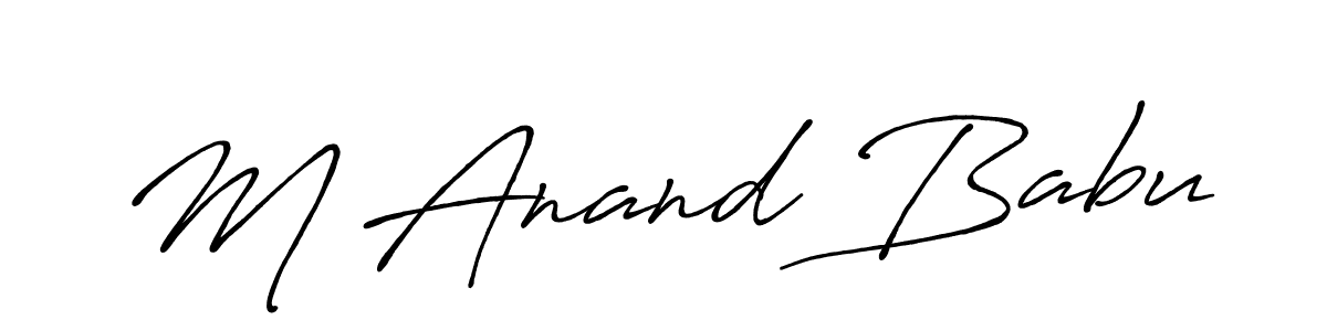Best and Professional Signature Style for M Anand Babu. Antro_Vectra_Bolder Best Signature Style Collection. M Anand Babu signature style 7 images and pictures png