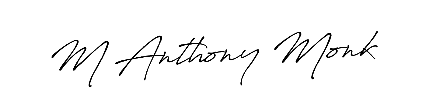 This is the best signature style for the M Anthony Monk name. Also you like these signature font (Antro_Vectra_Bolder). Mix name signature. M Anthony Monk signature style 7 images and pictures png