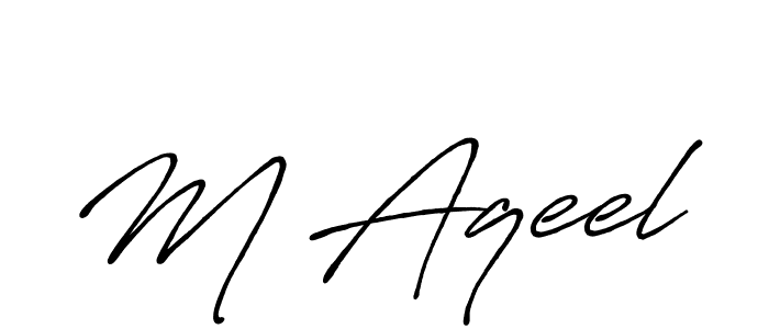 This is the best signature style for the M Aqeel name. Also you like these signature font (Antro_Vectra_Bolder). Mix name signature. M Aqeel signature style 7 images and pictures png