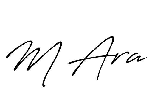 M Ara stylish signature style. Best Handwritten Sign (Antro_Vectra_Bolder) for my name. Handwritten Signature Collection Ideas for my name M Ara. M Ara signature style 7 images and pictures png