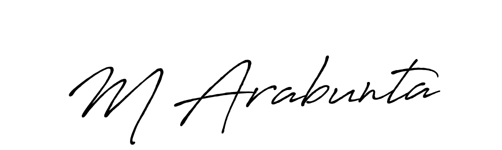 Best and Professional Signature Style for M Arabunta. Antro_Vectra_Bolder Best Signature Style Collection. M Arabunta signature style 7 images and pictures png