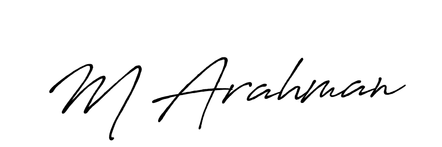 if you are searching for the best signature style for your name M Arahman. so please give up your signature search. here we have designed multiple signature styles  using Antro_Vectra_Bolder. M Arahman signature style 7 images and pictures png