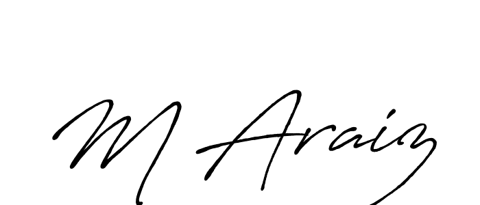 Antro_Vectra_Bolder is a professional signature style that is perfect for those who want to add a touch of class to their signature. It is also a great choice for those who want to make their signature more unique. Get M Araiz name to fancy signature for free. M Araiz signature style 7 images and pictures png