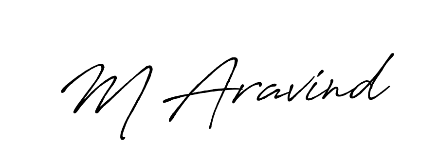 Also we have M Aravind name is the best signature style. Create professional handwritten signature collection using Antro_Vectra_Bolder autograph style. M Aravind signature style 7 images and pictures png