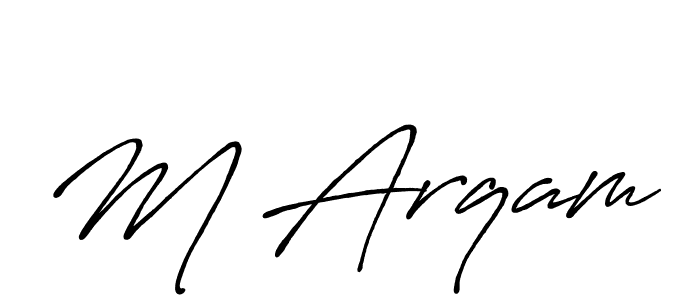 You should practise on your own different ways (Antro_Vectra_Bolder) to write your name (M Arqam) in signature. don't let someone else do it for you. M Arqam signature style 7 images and pictures png