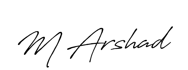 It looks lik you need a new signature style for name M Arshad. Design unique handwritten (Antro_Vectra_Bolder) signature with our free signature maker in just a few clicks. M Arshad signature style 7 images and pictures png