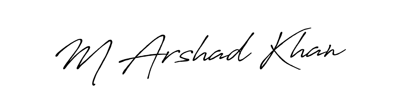 if you are searching for the best signature style for your name M Arshad Khan. so please give up your signature search. here we have designed multiple signature styles  using Antro_Vectra_Bolder. M Arshad Khan signature style 7 images and pictures png