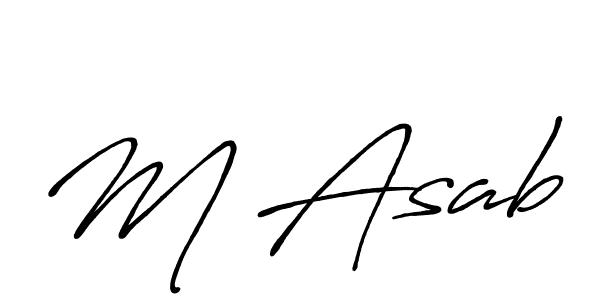 Antro_Vectra_Bolder is a professional signature style that is perfect for those who want to add a touch of class to their signature. It is also a great choice for those who want to make their signature more unique. Get M Asab name to fancy signature for free. M Asab signature style 7 images and pictures png