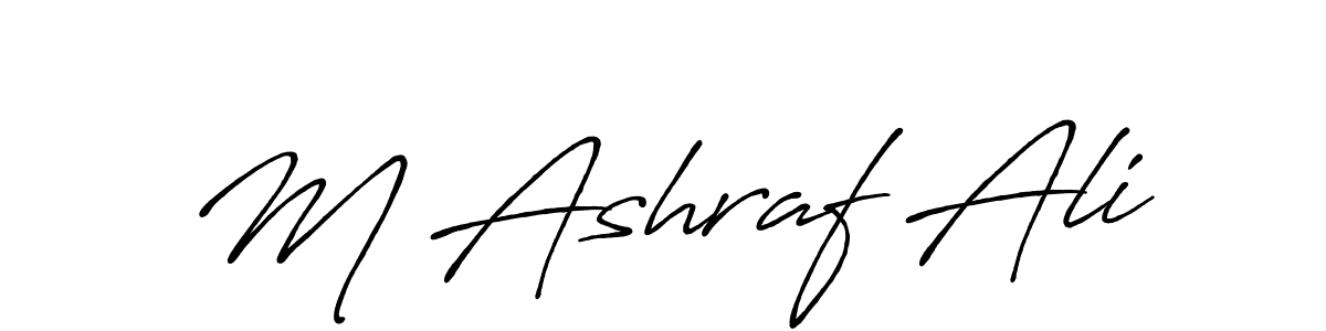 It looks lik you need a new signature style for name M Ashraf Ali. Design unique handwritten (Antro_Vectra_Bolder) signature with our free signature maker in just a few clicks. M Ashraf Ali signature style 7 images and pictures png