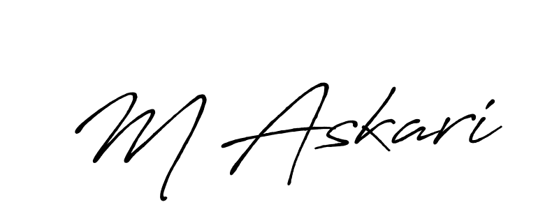 You should practise on your own different ways (Antro_Vectra_Bolder) to write your name (M Askari) in signature. don't let someone else do it for you. M Askari signature style 7 images and pictures png