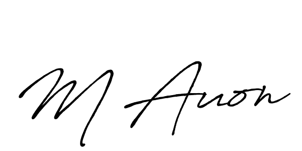 It looks lik you need a new signature style for name M Auon. Design unique handwritten (Antro_Vectra_Bolder) signature with our free signature maker in just a few clicks. M Auon signature style 7 images and pictures png