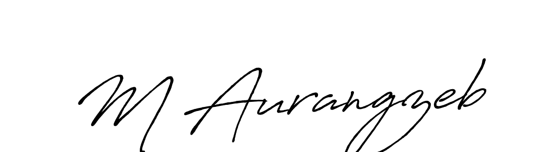 Design your own signature with our free online signature maker. With this signature software, you can create a handwritten (Antro_Vectra_Bolder) signature for name M Aurangzeb. M Aurangzeb signature style 7 images and pictures png