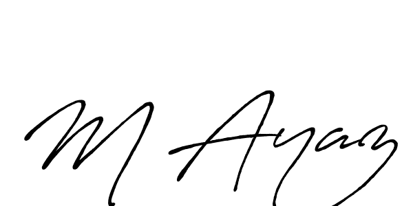 Once you've used our free online signature maker to create your best signature Antro_Vectra_Bolder style, it's time to enjoy all of the benefits that M Ayaz name signing documents. M Ayaz signature style 7 images and pictures png